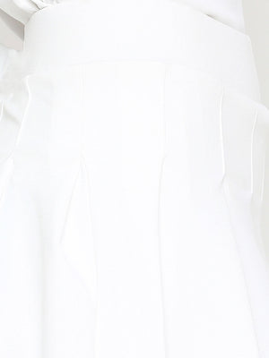 Women's White & Black Tennis Skort - 6