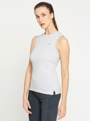 Women's Grey Sports Vest - 3