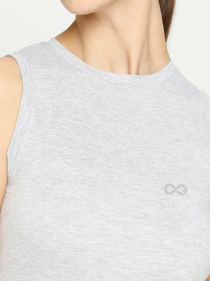 Women's Grey Sports Vest - 6