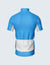 Custom Men's Quarter-Zip Cycling Jersey Sky Blue & White - 1931BL_CYT