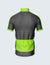 Custom Men's Quarter-Zip Cycling Jersey Green & Grey - 1934GY_CYT