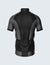 Custom Men's Quarter-Zip Cycling Jersey Black & Grey - 1935BK_CYT
