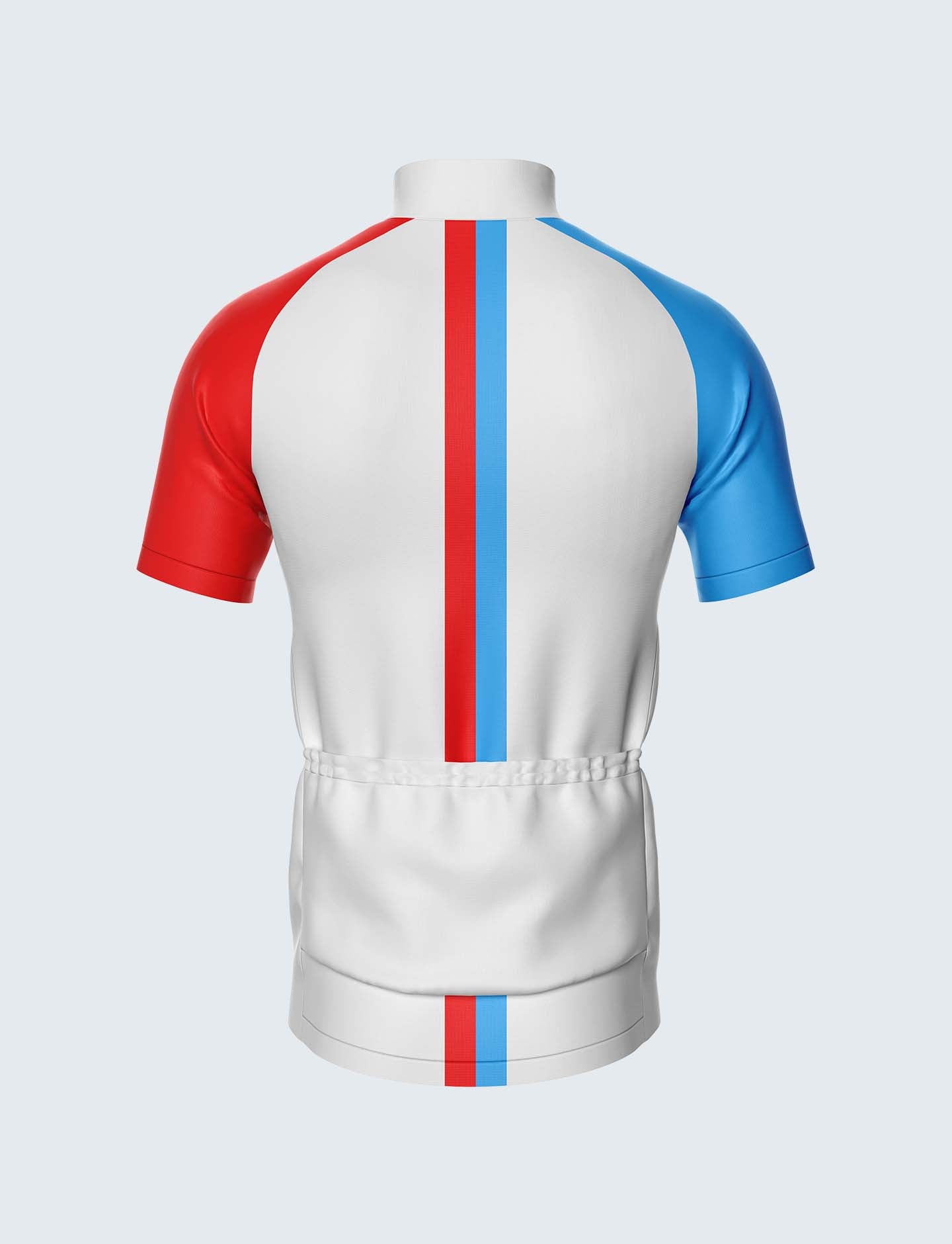 Custom Men's Quarter-Zip Cycling Jersey White - 1937WH_CYT