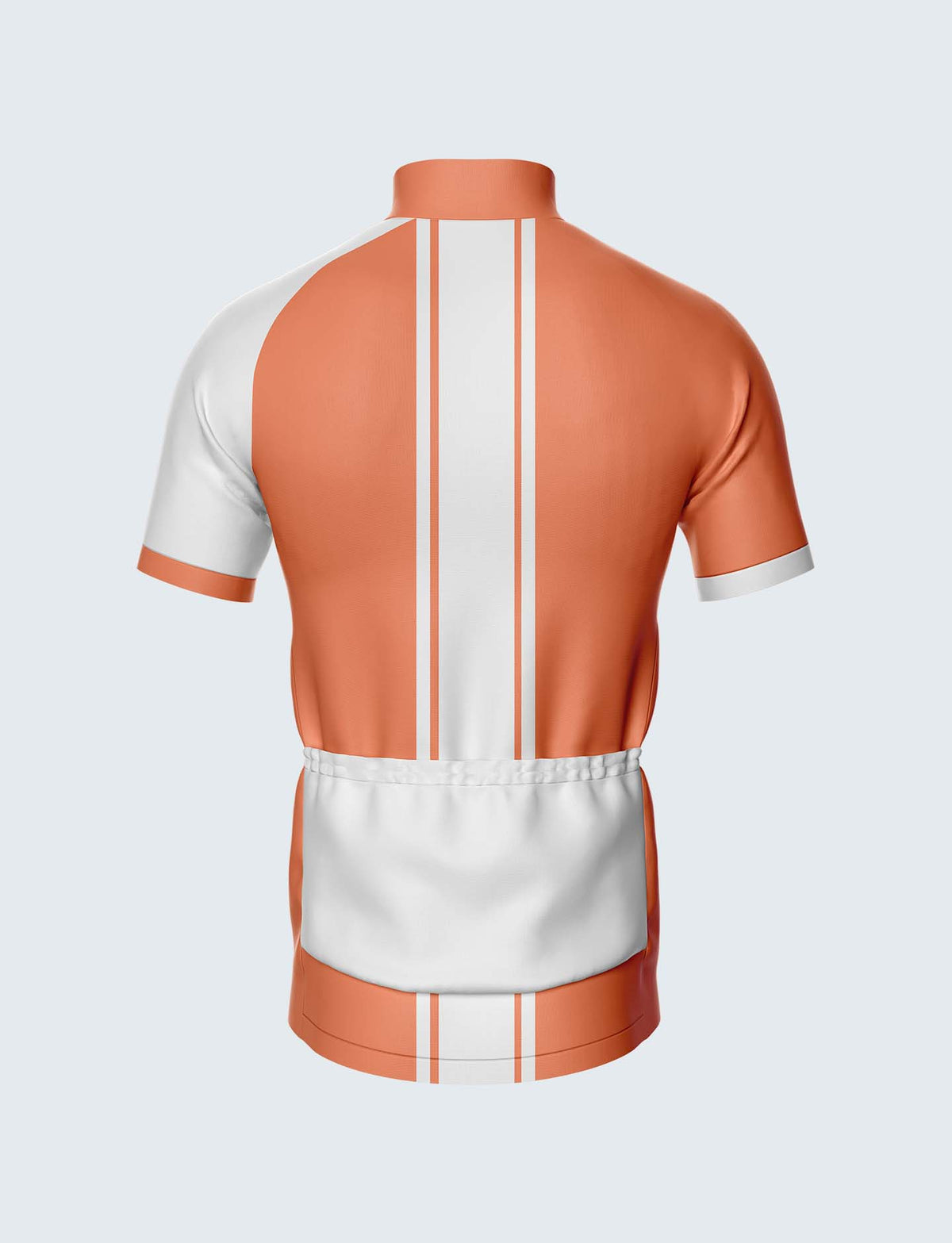 Custom Men&#39;s Quarter-Zip Cycling Jersey Light Orange - 1938LO_CYT