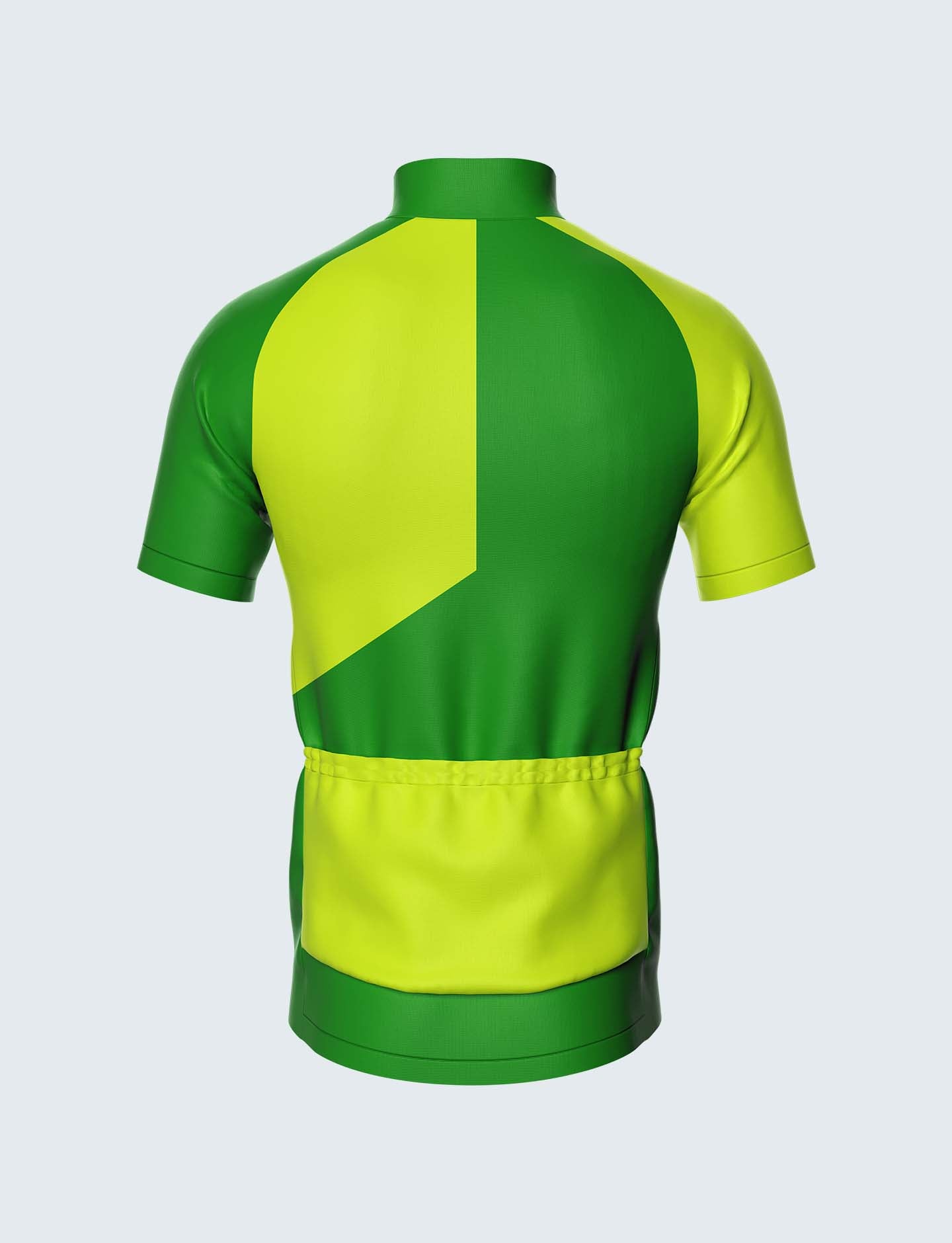 Custom Men's Quarter-Zip Cycling Jersey Green - 1939GN_CYT