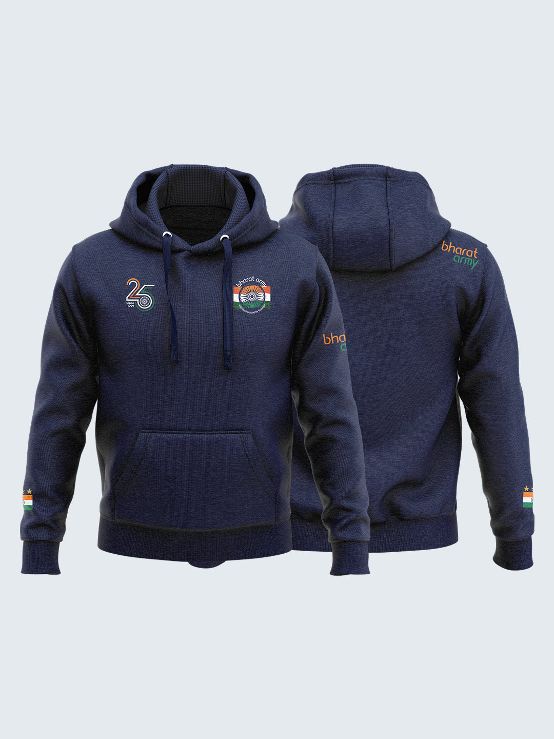 Bharat Army 25th Anniversary Hoodie (Navy Blue)