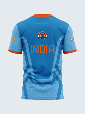 Bharat Army 25th Anniversary Retro Jersey 2024 - Blue