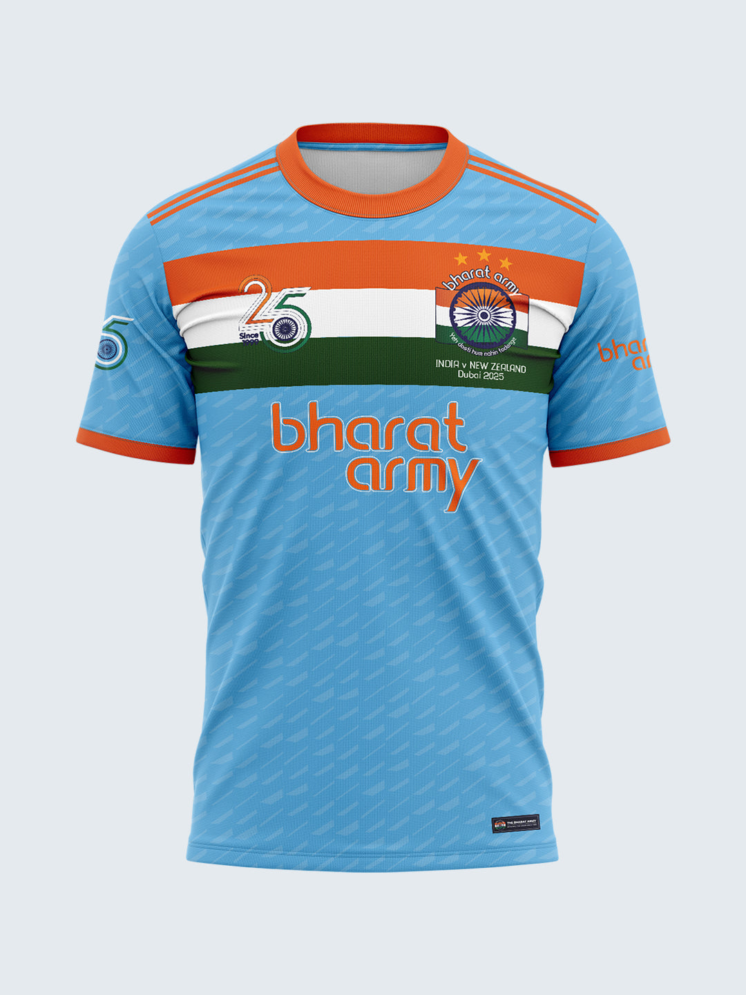 Bharat Army 25th Anniversary Retro Champions Jersey 2025 - Blue