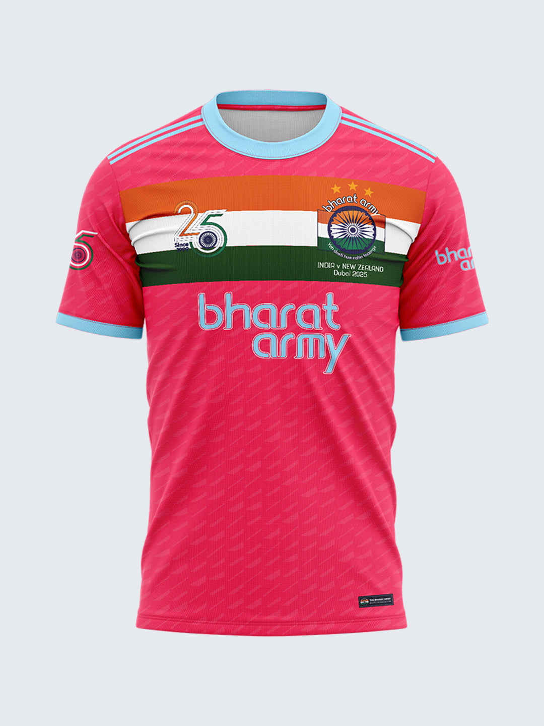 Bharat Army 25th Anniversary Retro Champions Jersey 2025 - Pink