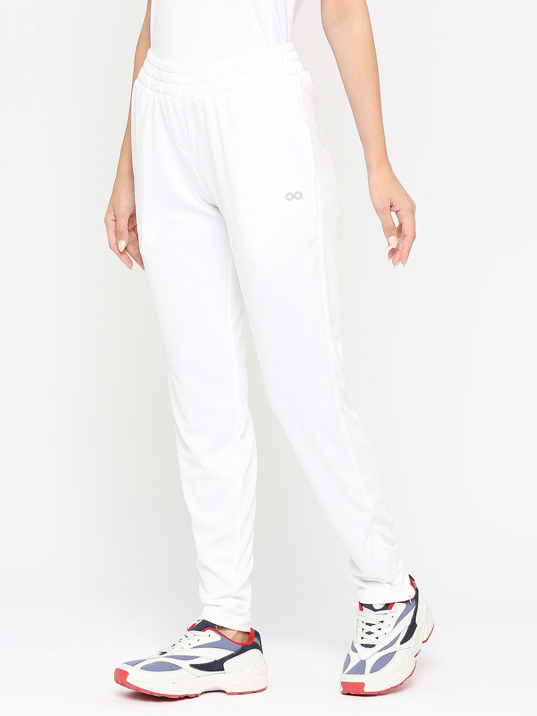 White Printed French Terry Relaxed Fit Men's Track Pants – Flynoff