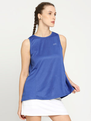 Women's Flared Tennis Vest - Royal Blue