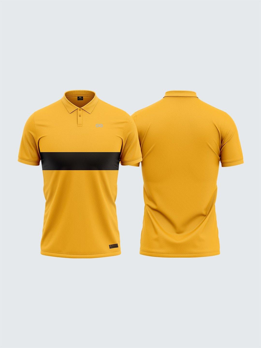 Black and yellow polo 2025 t shirt