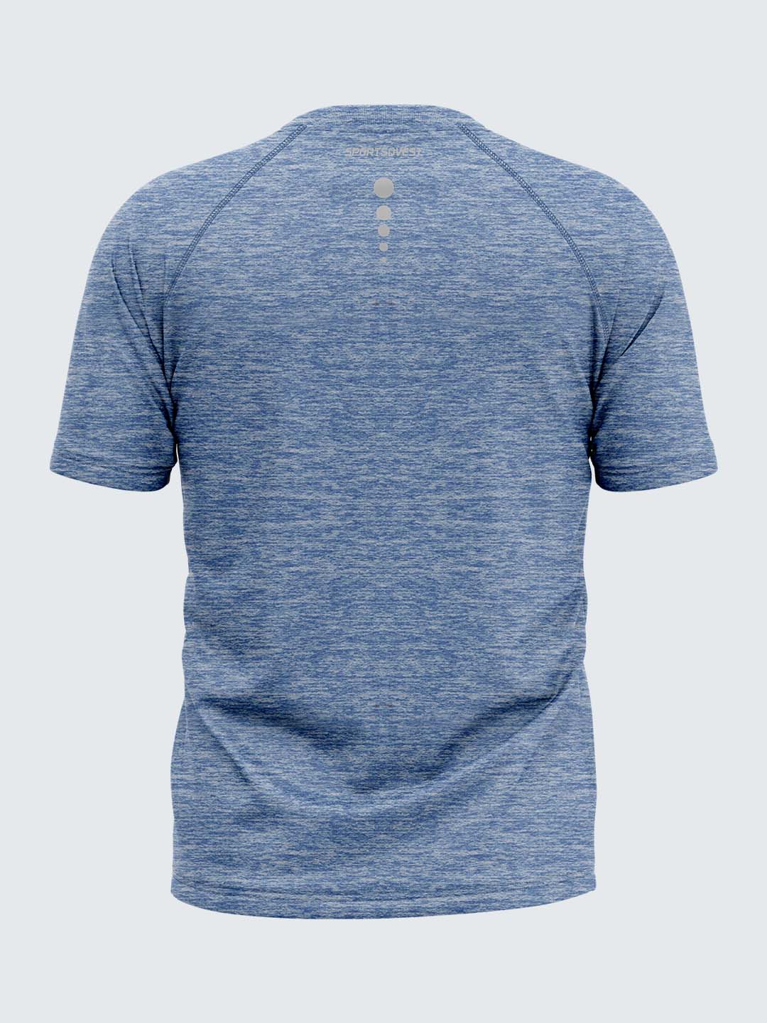 Men Light Blue Round Neck Active T-shirt - 1854BL
