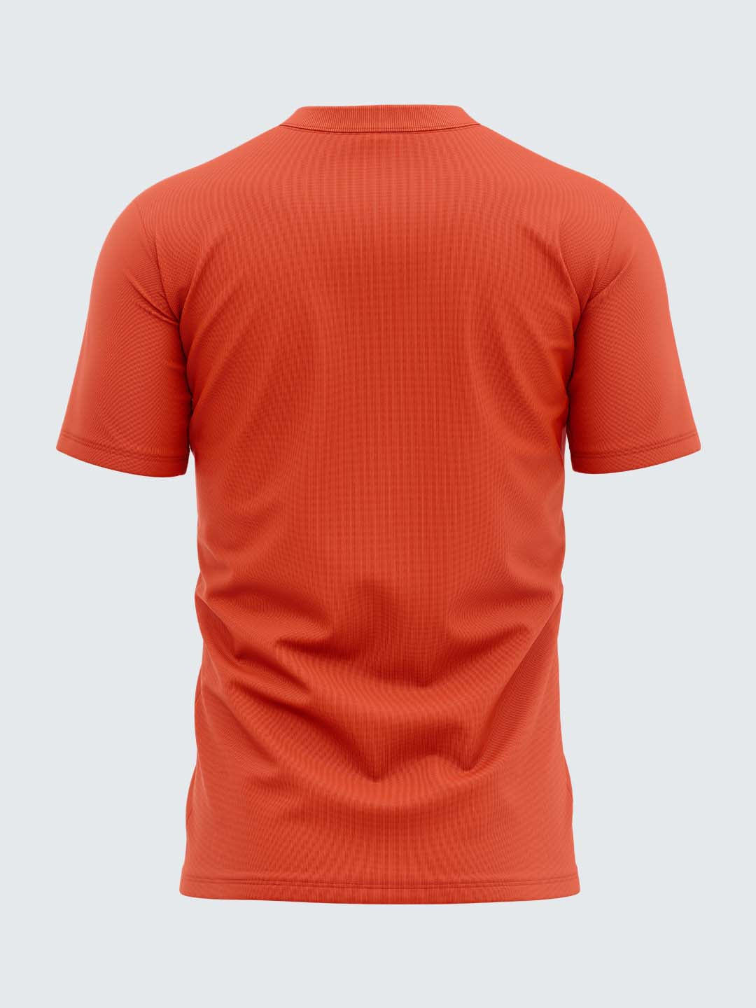 Men Orange Round Neck Active T-shirt - 1861OR