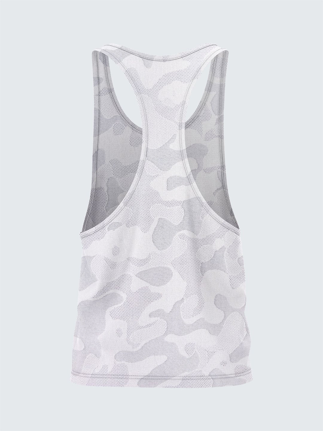 Men's Camouflage Light Racerback Vest White - 1867WH