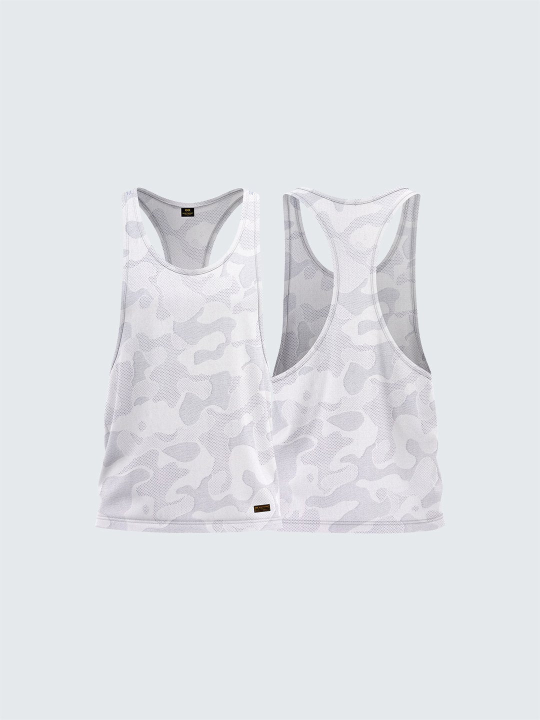Men&#39;s Camouflage Light Racerback Vest White - 1867WH