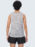 Men's Camouflage Active Gym Vest: Light Grey - Front
