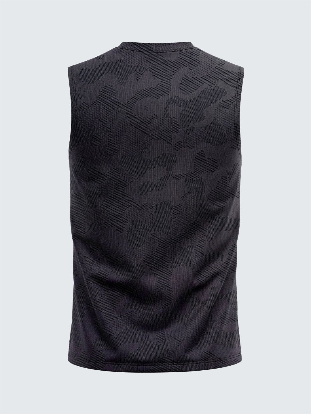 Men&#39;s Camouflage Light Sleeveless T-Shirt Vest Black - 1871BK