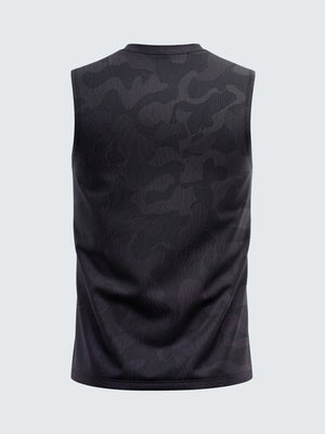 Men's Camouflage Light Sleeveless T-Shirt Vest Black - 1871BK