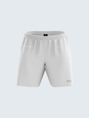 Men's White Solid Sports Shorts - 1923WH