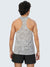 Men's Camouflage Active Gym Vest: Light Grey - Front