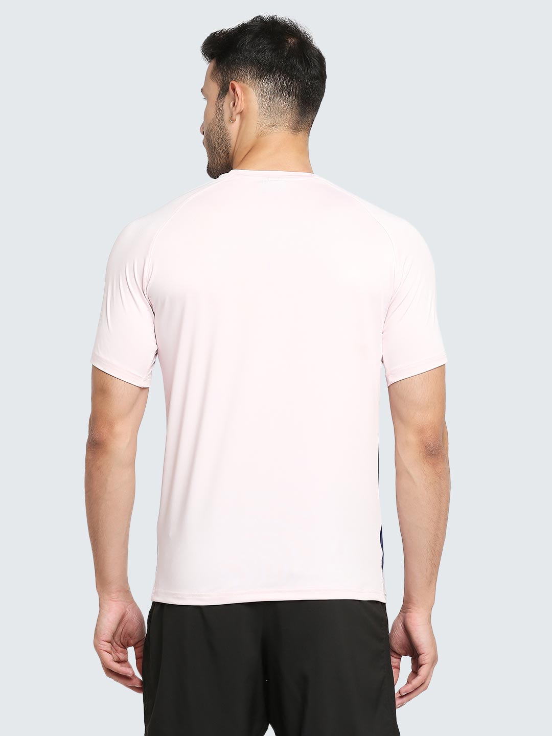 Men's Abstract Active Sports T-Shirt: Pink