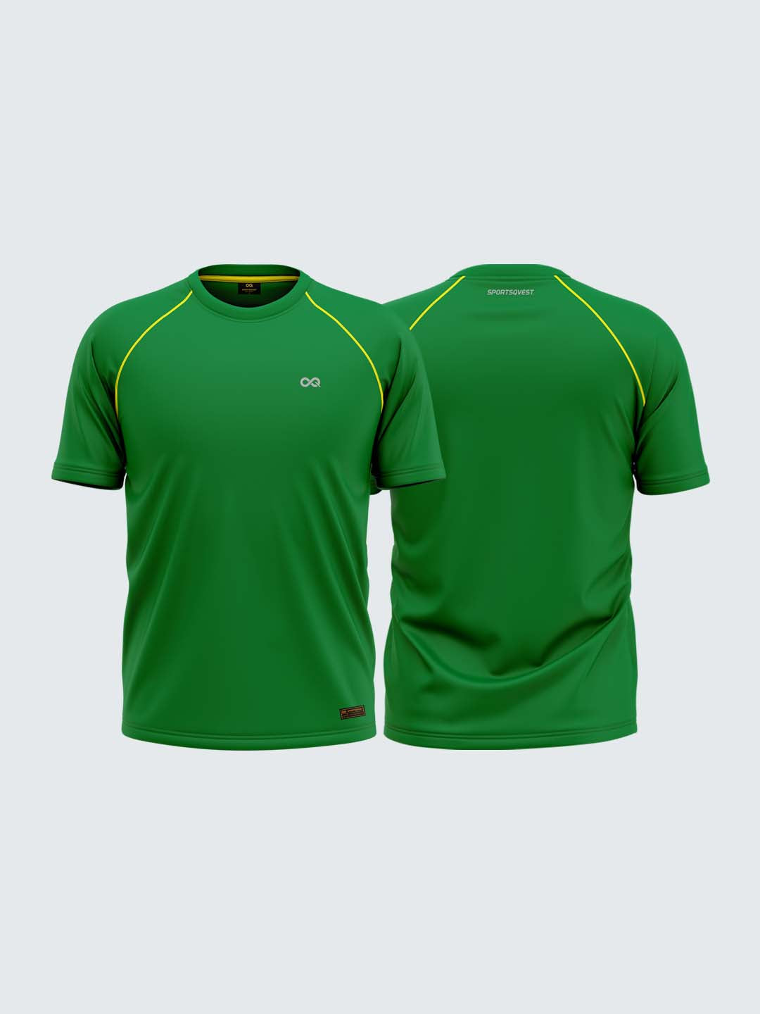 Men Green Round Neck Active T-shirt - 2006GN