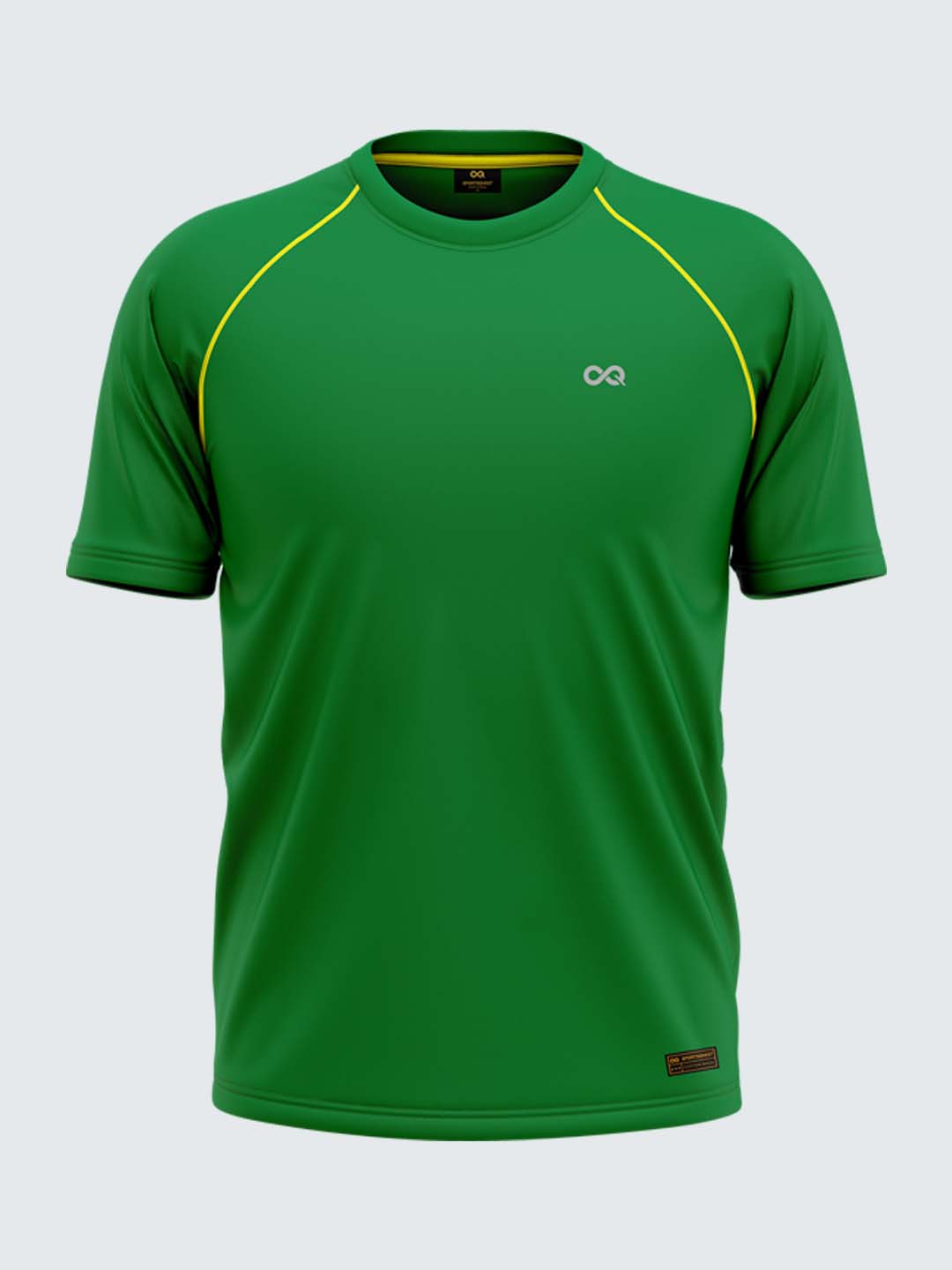 Men Green Round Neck Active T-shirt - 2006GN