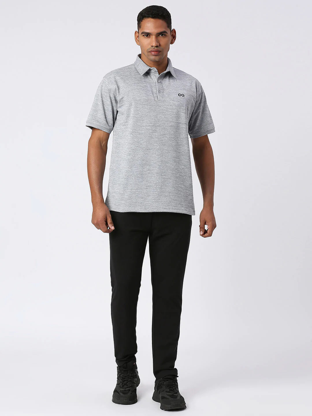 Men&#39;s Sports Polo Shirt - Grey - Lifestyle