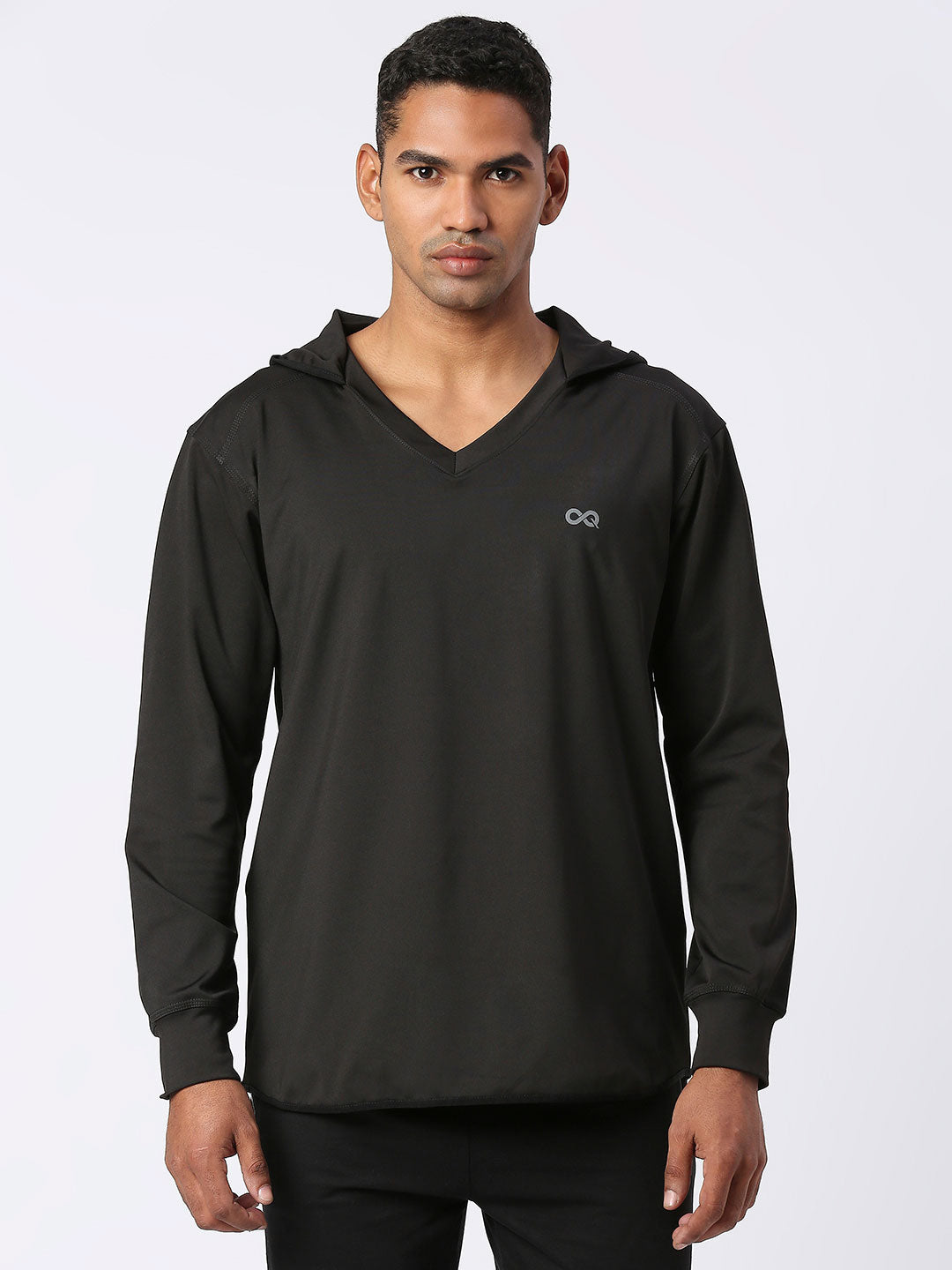Men&#39;s Sports Hoodie - Black (Front)