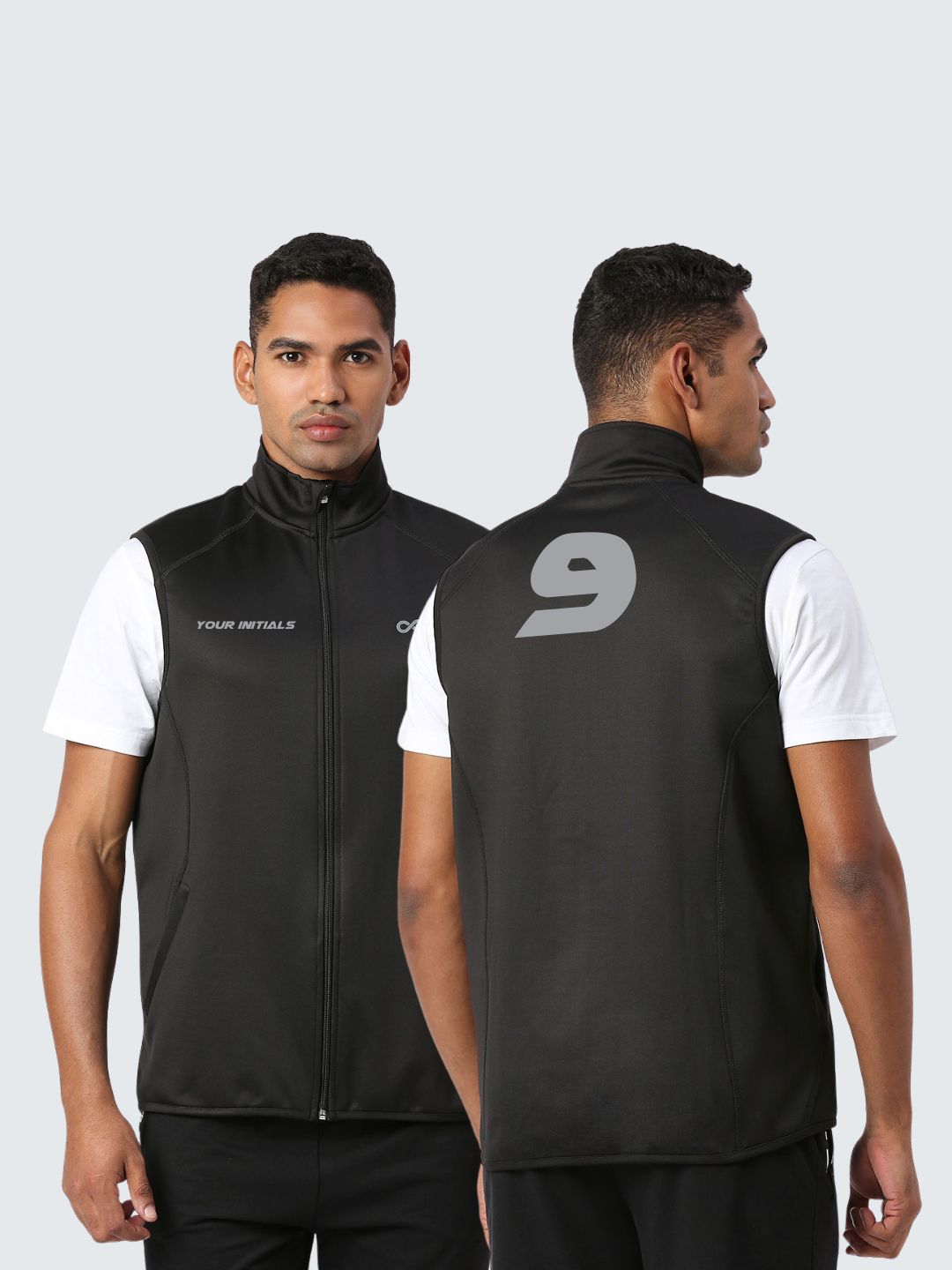 Men&#39;s Activewear Vest Jacket - Black (Both)