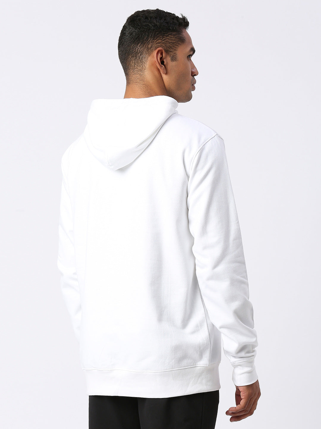 Men's Cotton Fleece Looper Hoodie - Half Zipper (Front)