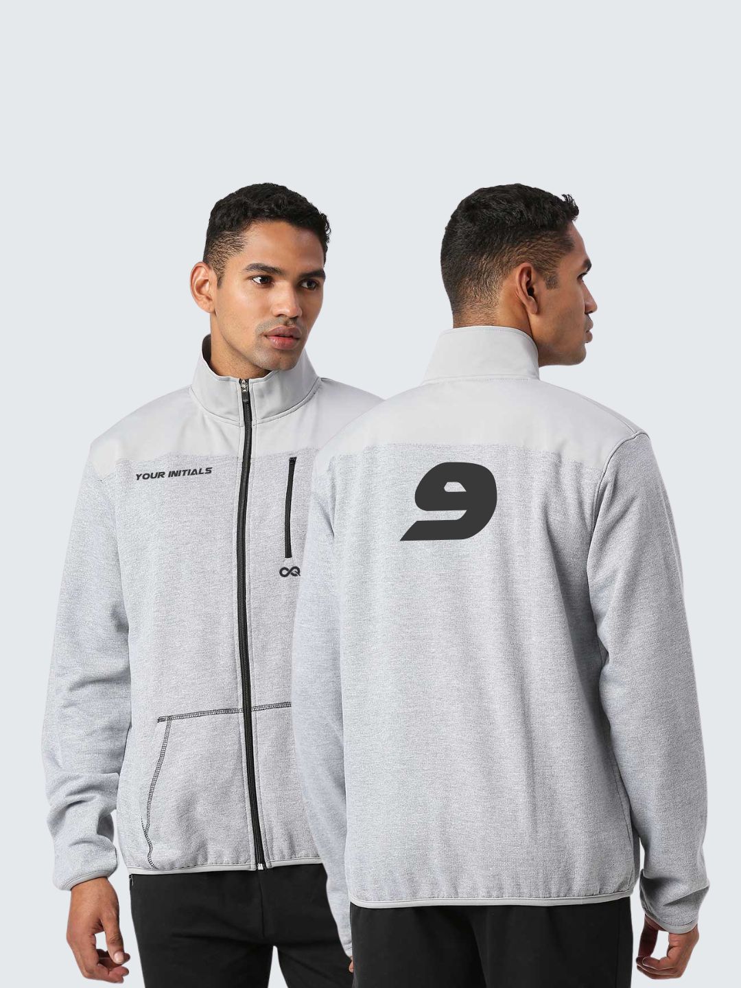 Men&#39;s Cotton Fleece Looper Jacket - Grey (Both)