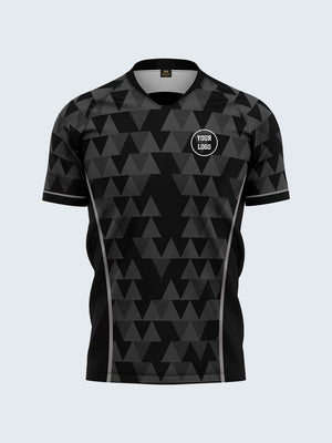 Customise Black Rugby Jersey - 2073BK - Front