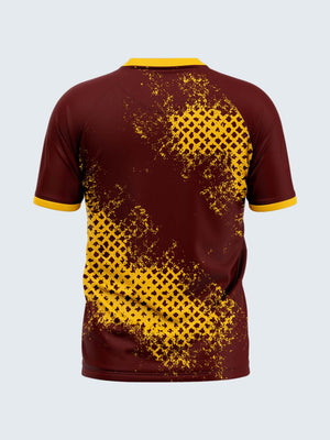 Customise Maroon Rugby Jersey - 2075MN - Back