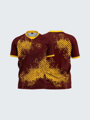 Customise Maroon Rugby Jersey - 2075MN - Both