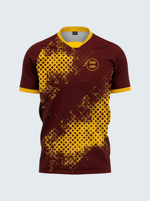 Customise Maroon Rugby Jersey - 2075MN - Front