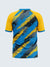 Men's Abstract Rugby Jersey: Yellow - Front