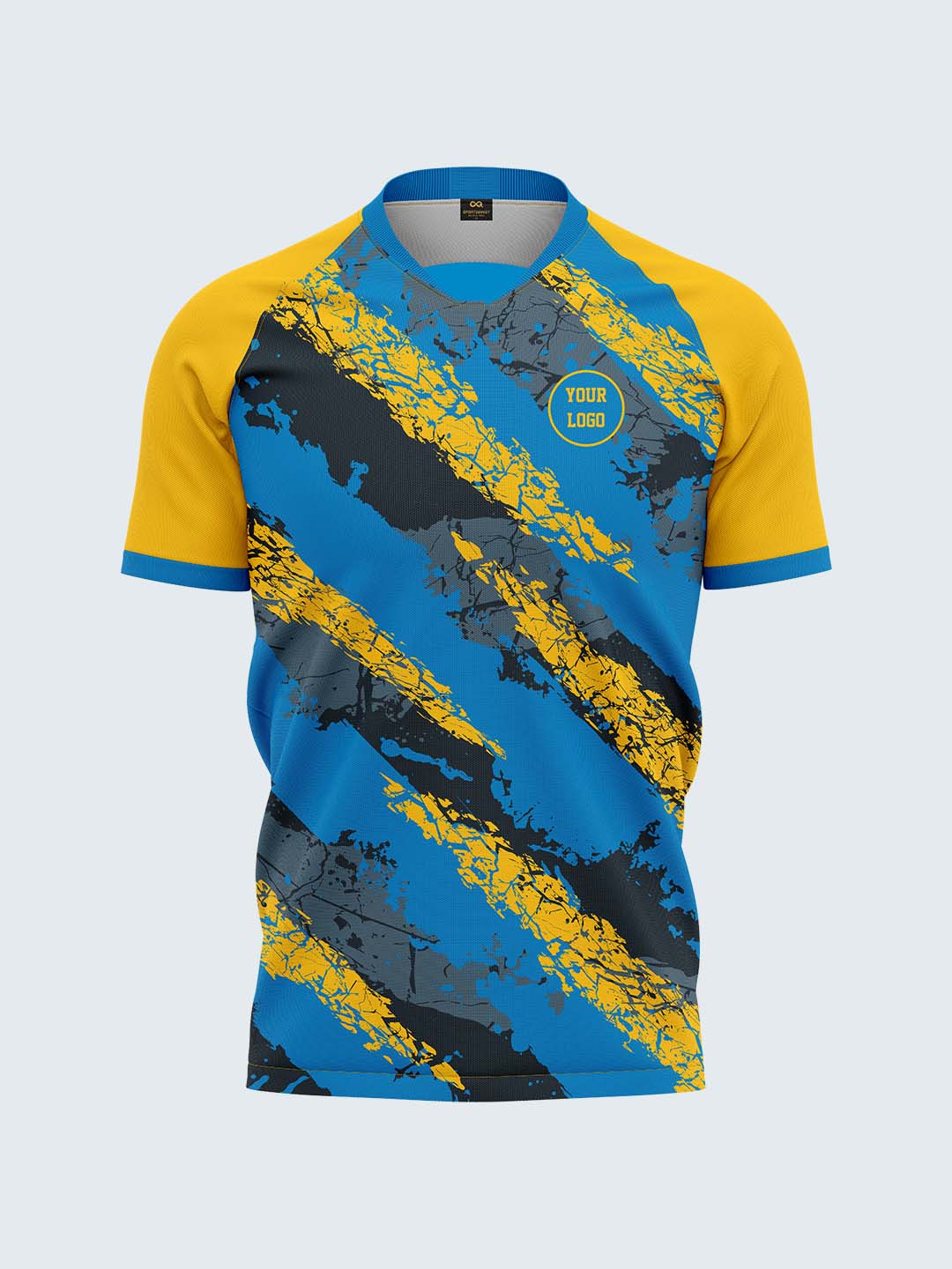 Customise Yellow Rugby Jersey - 2076YW - Front