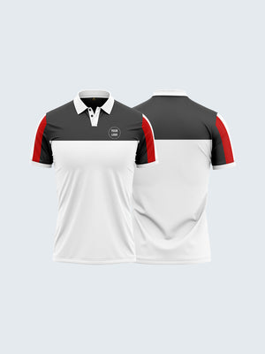 Customise Tennis Polo T-Shirt - 2133WH - Both