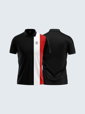 Customise Tennis Polo T-Shirt - 2134BK - Both