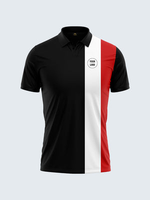 Customise Tennis Polo T-Shirt - 2134BK - Front