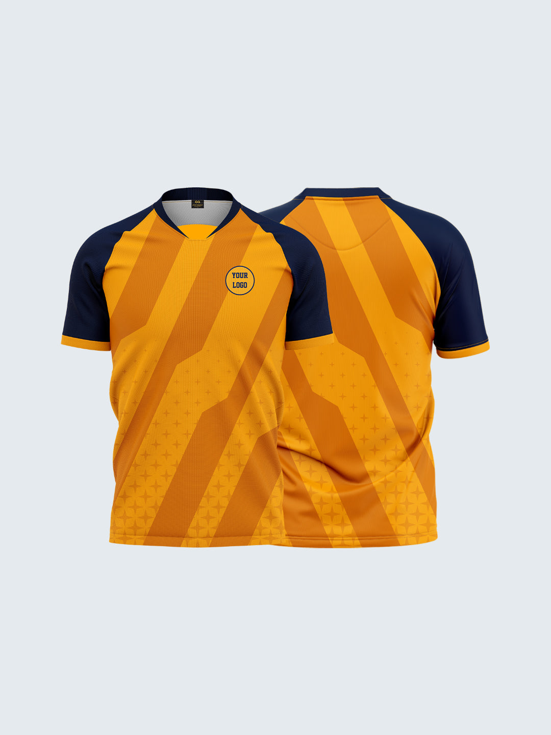 Customise Yellow Rugby Jersey - 2139YW - Both