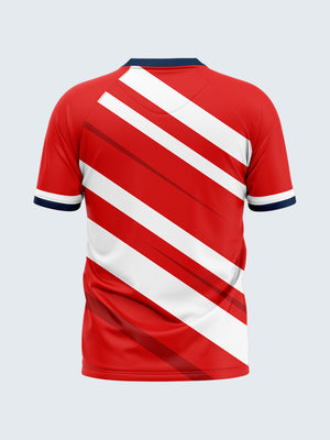 Customise Red Rugby Jersey - 2140RD - Back