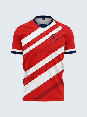 Customise Red Rugby Jersey - 2140RD - Front