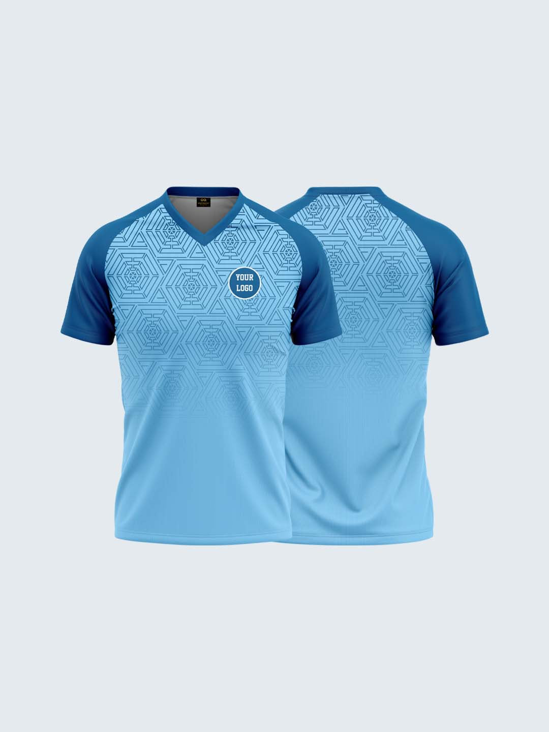 Customise Blue Hockey Jersey - 2149BL - Both