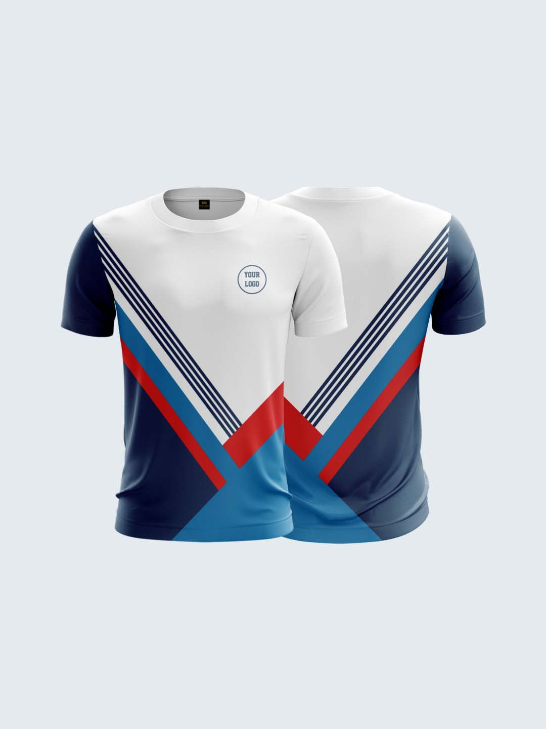 Customise White Squash Jersey - 2155WH - Both