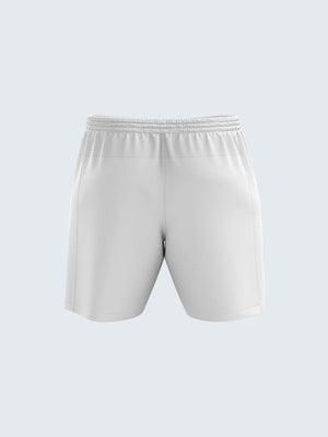 Men White Solid 2 in 1 Sports Shorts - A10067WH