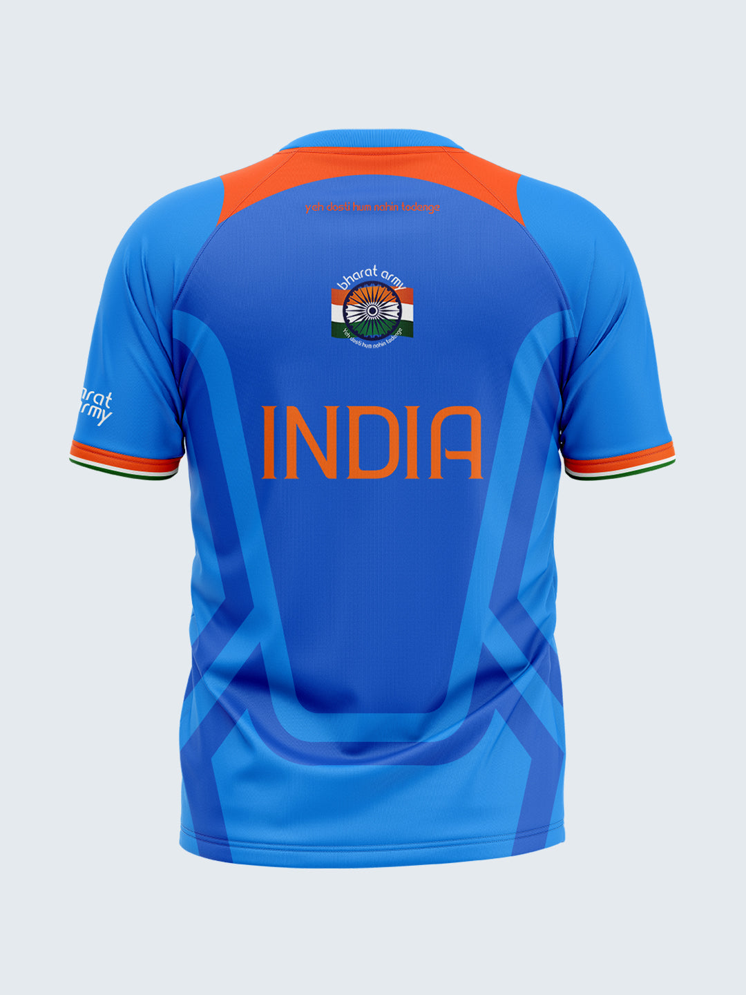 Bharat Army Match Day Round Neck Jersey 2023 (Royal Blue) - Front