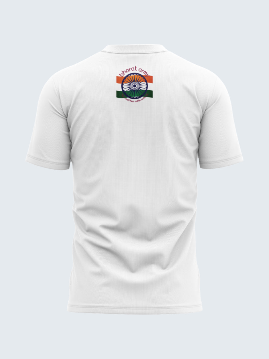 Bharat Army Casual T Shirt (White) - Front
